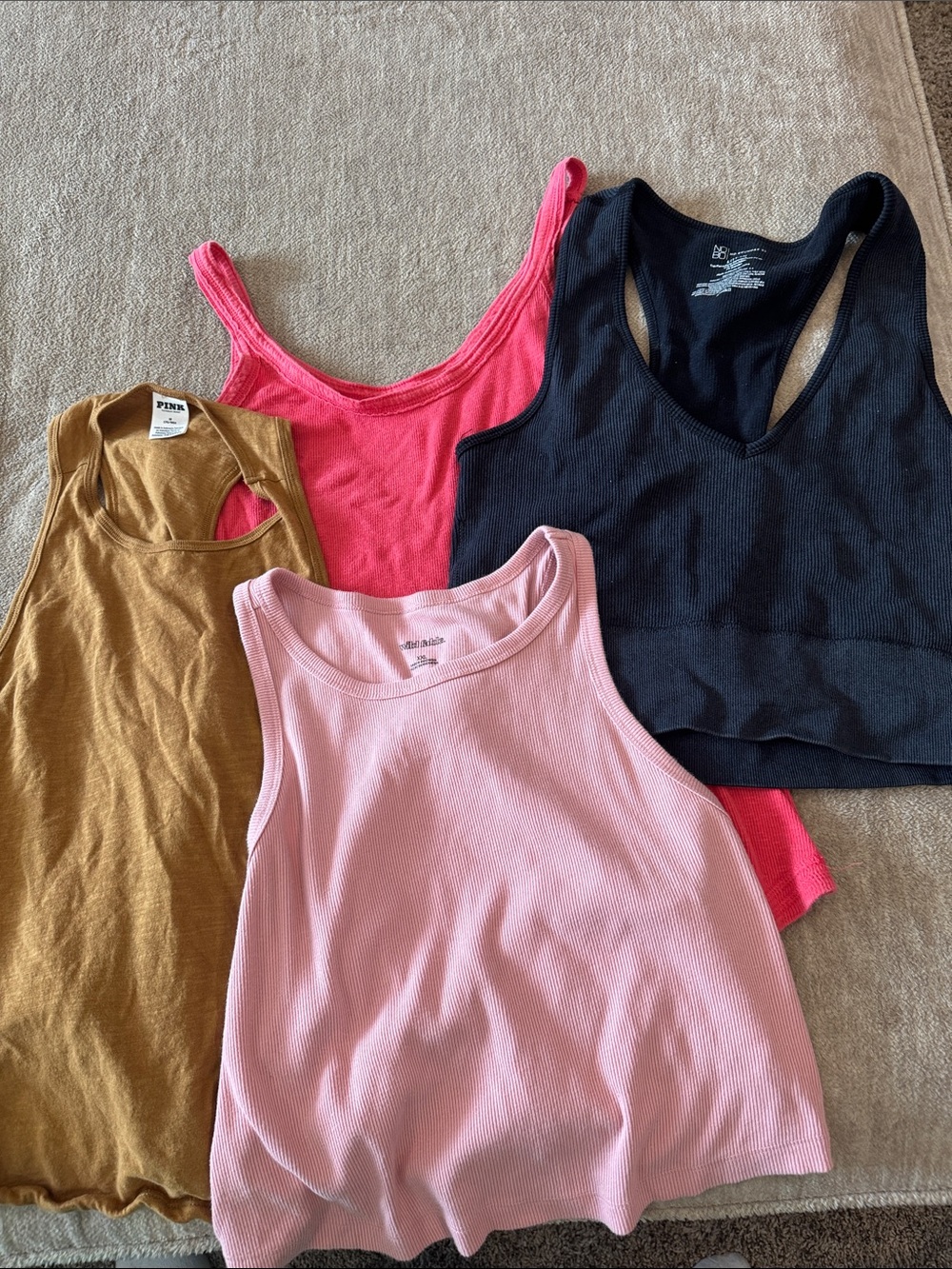 Pink Ribbed Tank Top - Unbranded Women's Casual Tank Lot